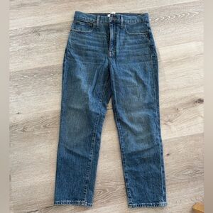 Madewell Straight Leg Blue Jeans